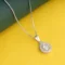 Eternal Teardrop Silver Necklace N17 on table