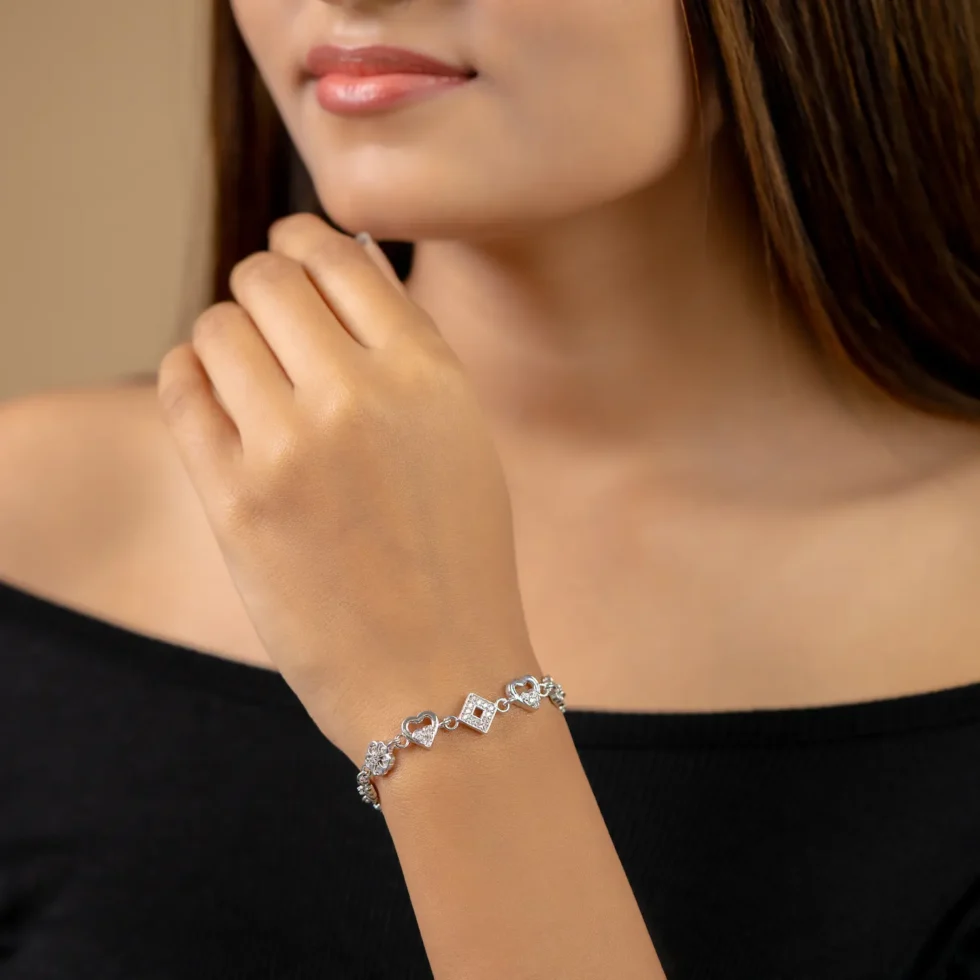 Floral Harmony Bracelet B 92 with model