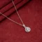 Flower Pot Round Diamond Necklace P7 on table