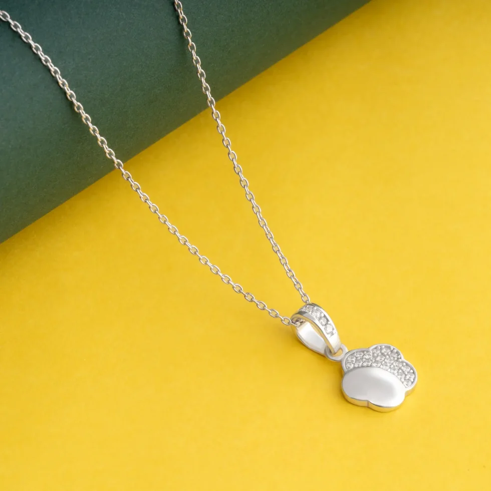 Flower Shape Dual Necklace P21 on table