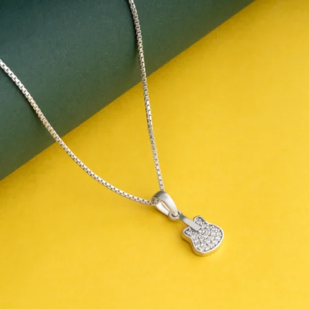 Guitar Charm Necklace P18 on table