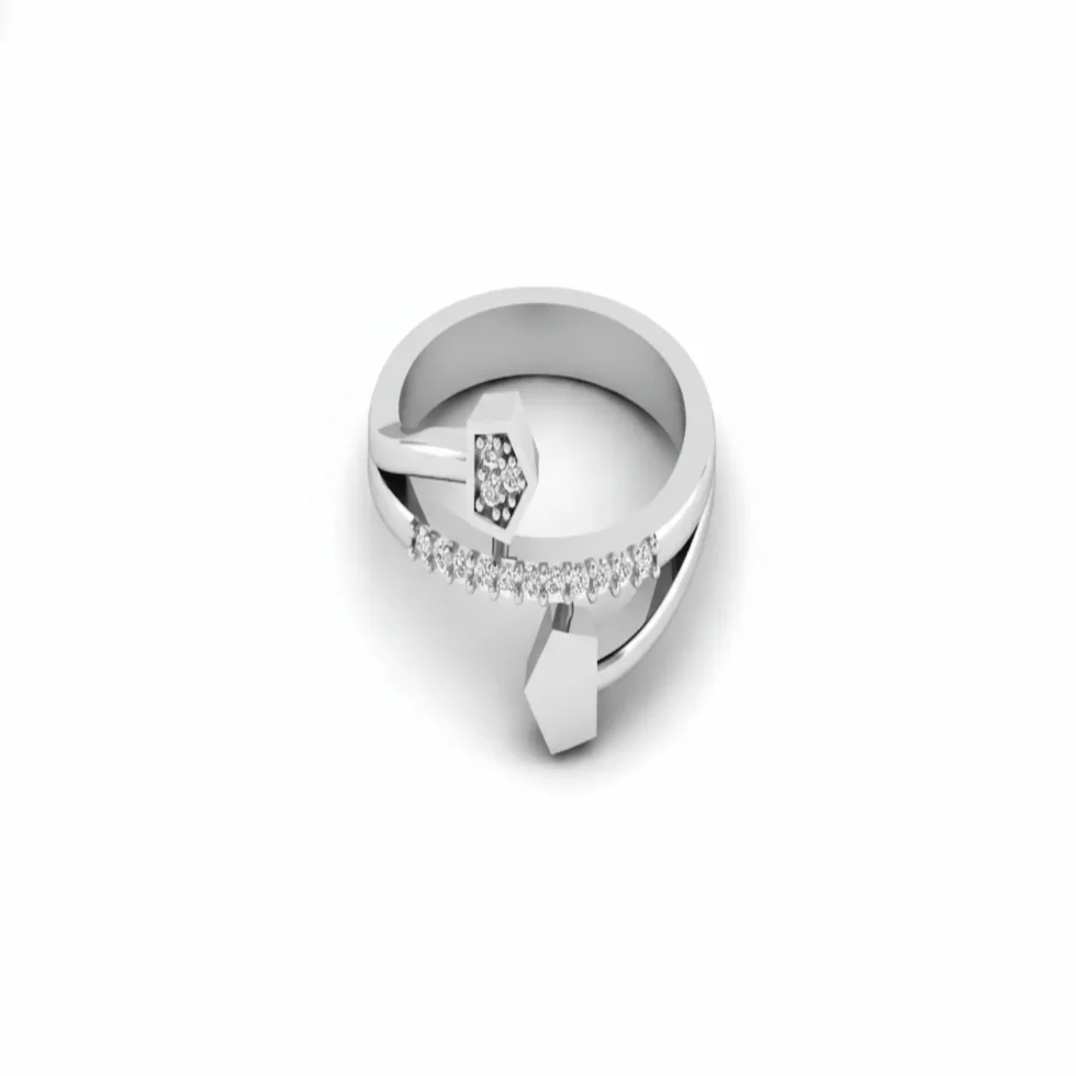 Hex Charm Ring R 62