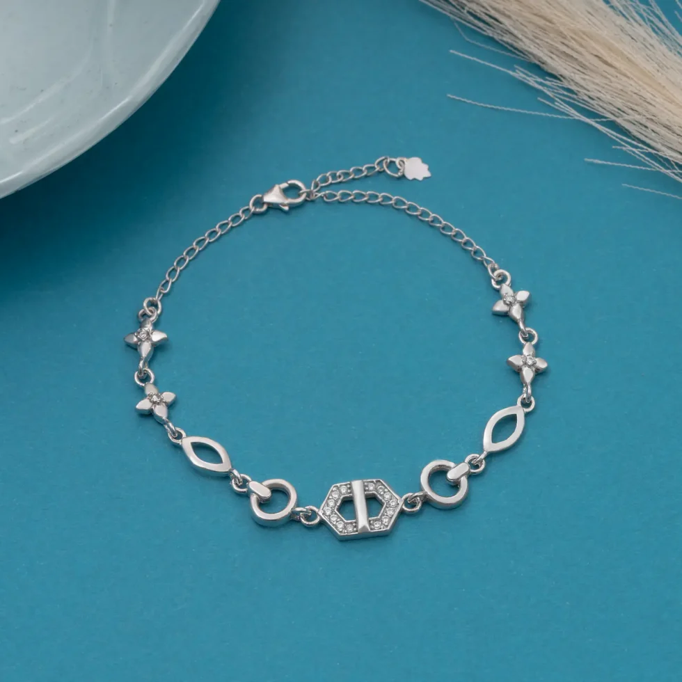 HexaFloral Charm Bracelet B 96 on table