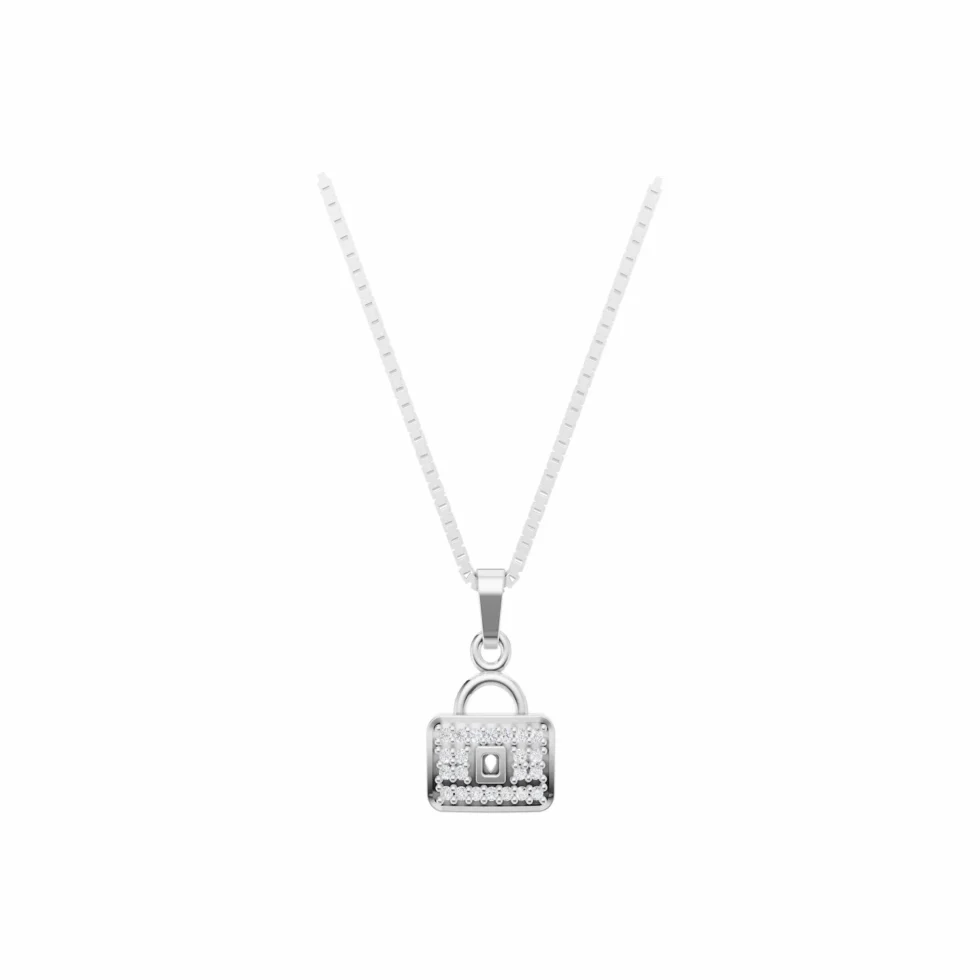 Lock Pendant Necklace P5