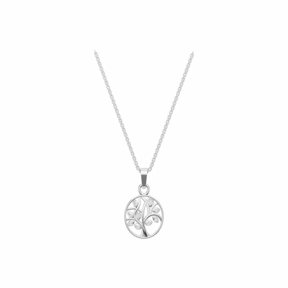 Lumina Diamond Tree Pendant Necklace P2