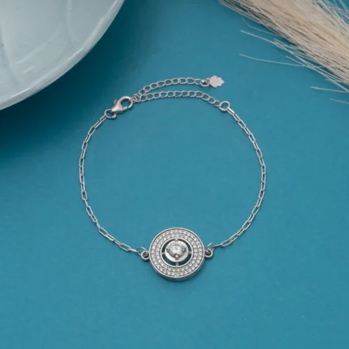 Micro Solitaire Chain Bracelet B 31 on table