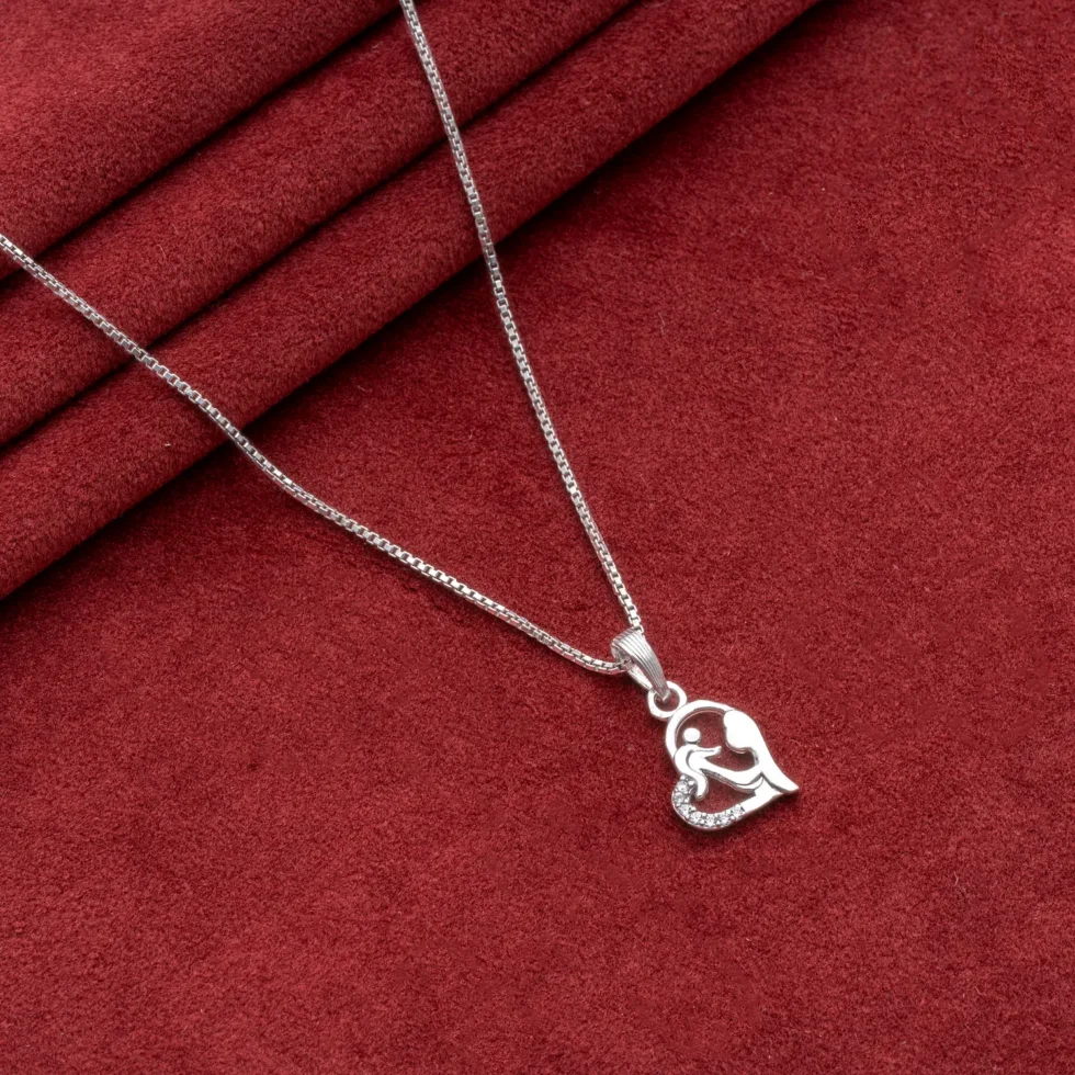 Motherbond Heart Necklace P6 on table