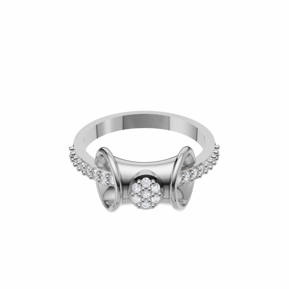Nishav Jewellers 925 Sterling Silver Cannoli Rings R 22