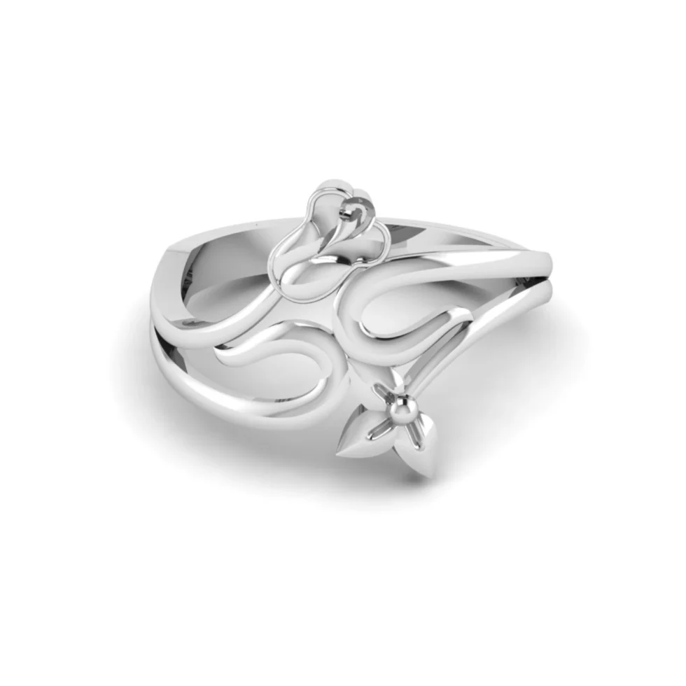 Nishav Jewellers 925 Sterling Silver Rose Vine Elegance Ring R 221