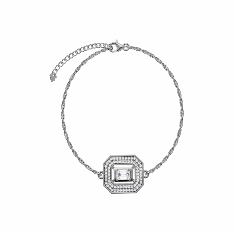 Octagon Diomond Braclet B 28
