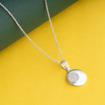 Round Diamond Pendant N4 on table