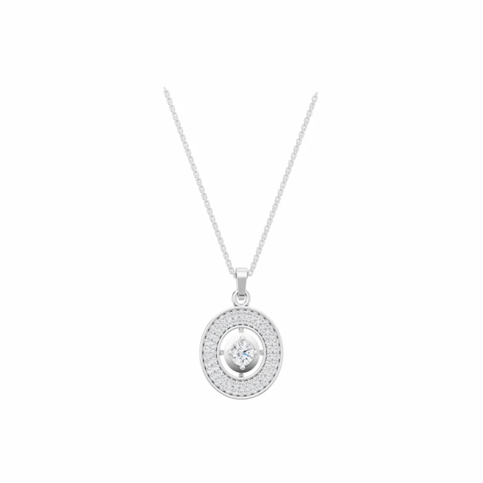 Round Halo Pendant N31