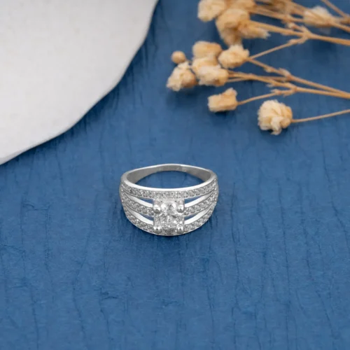 Royal Cascade Diamond Ring R 205 on table