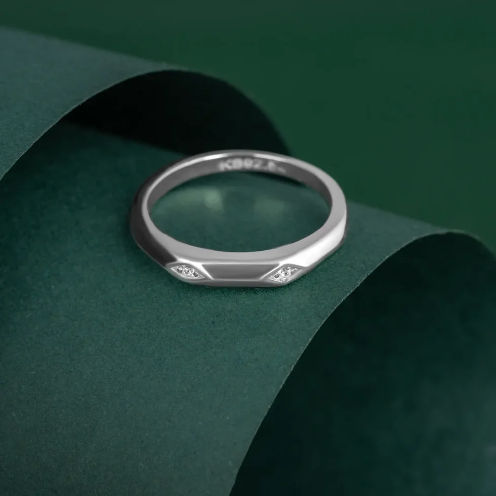 Sculpted Diomond Ring CR 15 on table 2