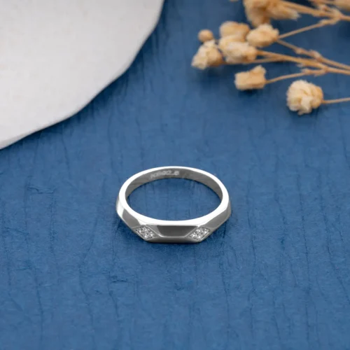Sculpted Diomond Ring CR 15 on table