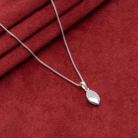 Split Marquise Pendant Necklace N7 on table