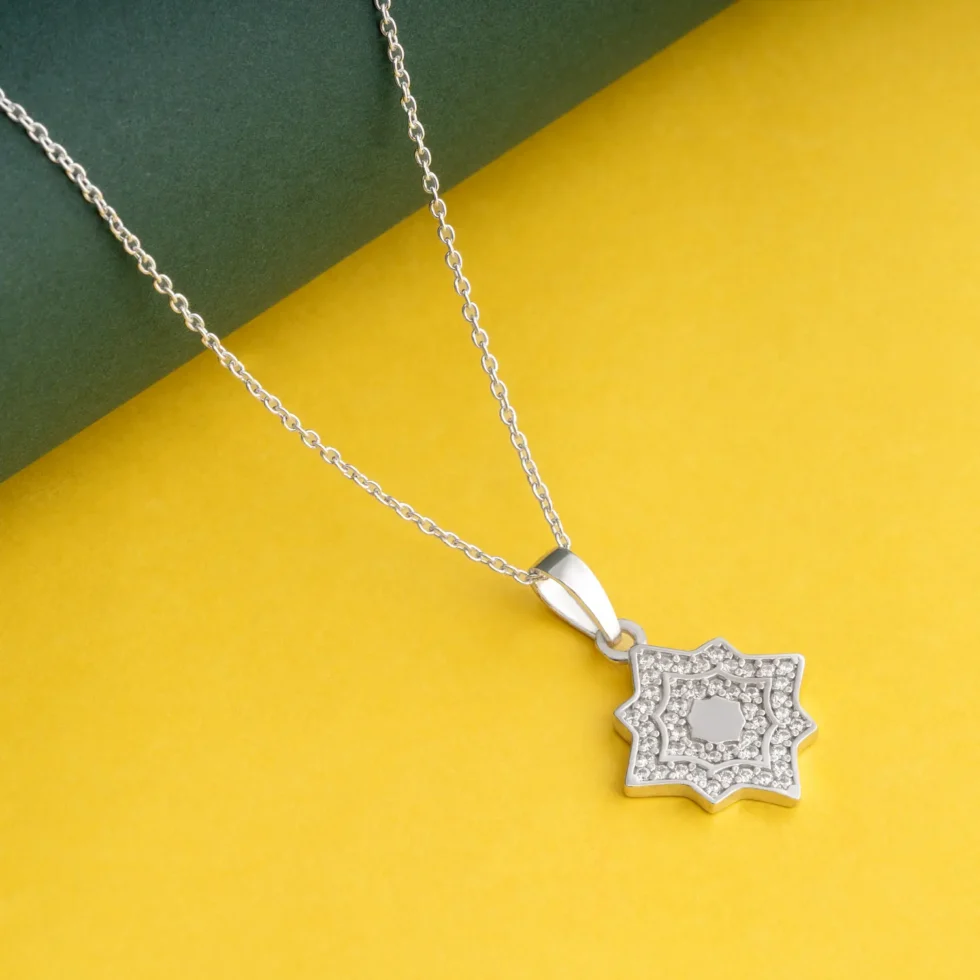 Starburst Cluster Necklace N42 on table