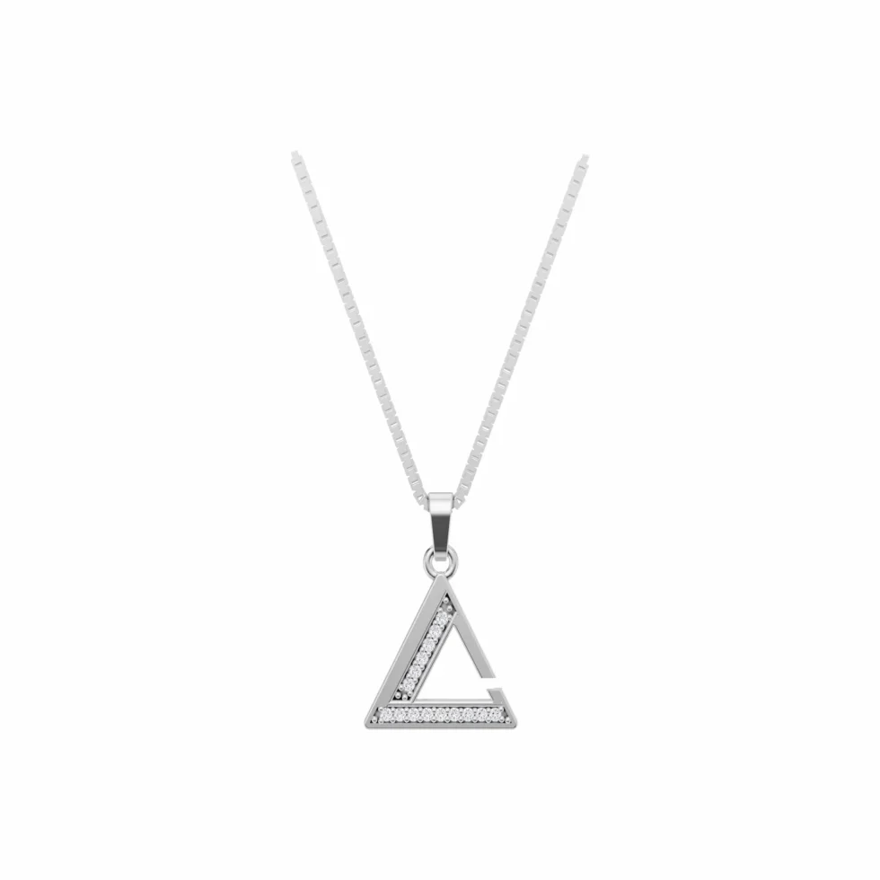Triangle Crystal Pendant N3