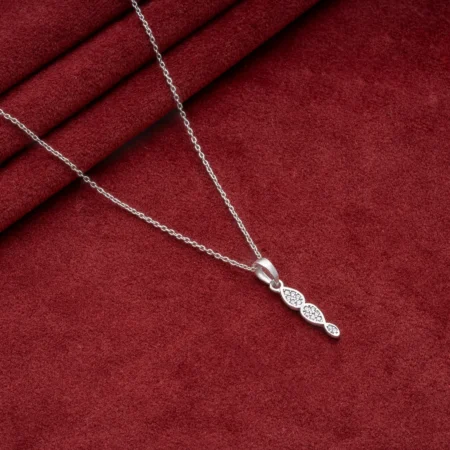 Triple Teardrop Necklace N46 on table