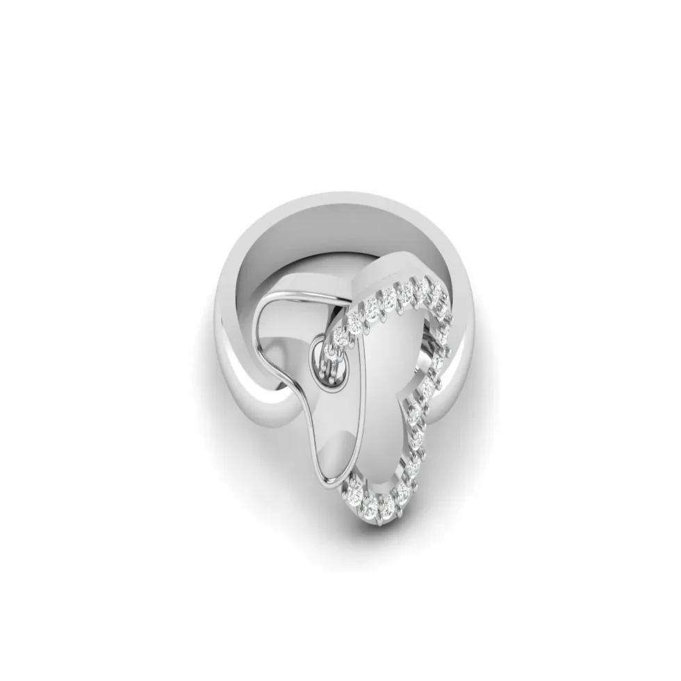 TwinHeart Curve Ring R 229