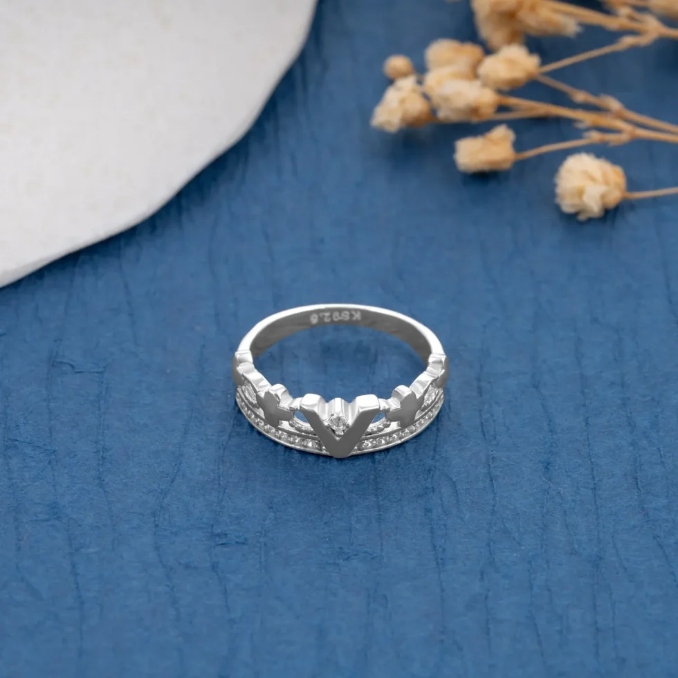 Victory Crown Diamond Ring R 190 on table