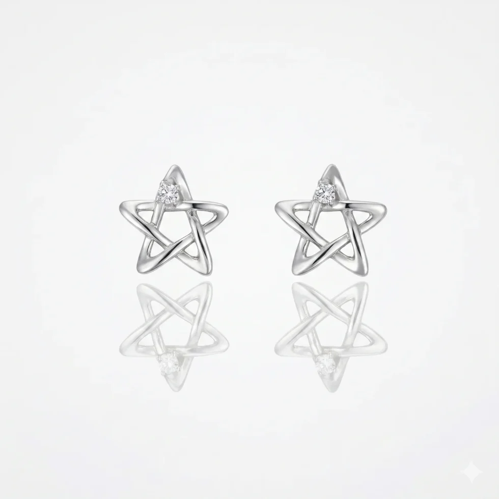 Crystal Star Earrings