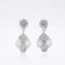 Lattice Diamond Drops earrings c99