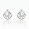 Rhodium Plated Filigree Earrings