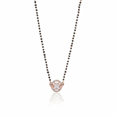 Nishav Jewellers 925 Sterling Silver Solitaire Mangalsutra