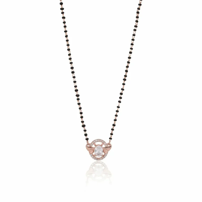 Nishav Jewellers 925 Sterling Silver Solitaire Mangalsutra