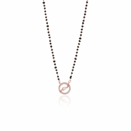 Nishav Jewellers 925 Sterling Silver The Pavé Pear Mangalsutra